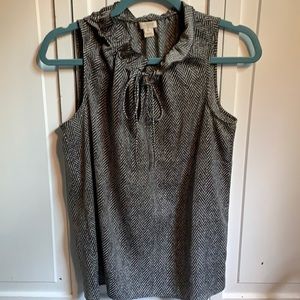 J Crew sleeveless blouse